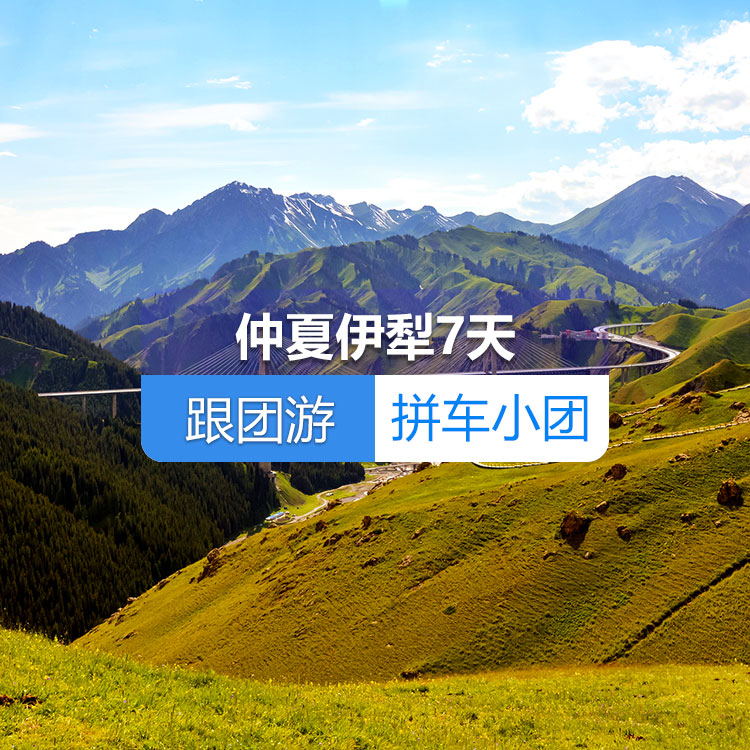 【新疆跟团游·拼车小团】仲夏伊犁纯玩7日游（景点包含：S101省道+肯斯瓦特+独山子大峡谷+赛里木湖+果子沟大桥+多巴胺六星街+库尔德宁/吐尔根杏花沟+那拉提草原+木特塔尔沙漠）（乌市进出）产品编号：11388